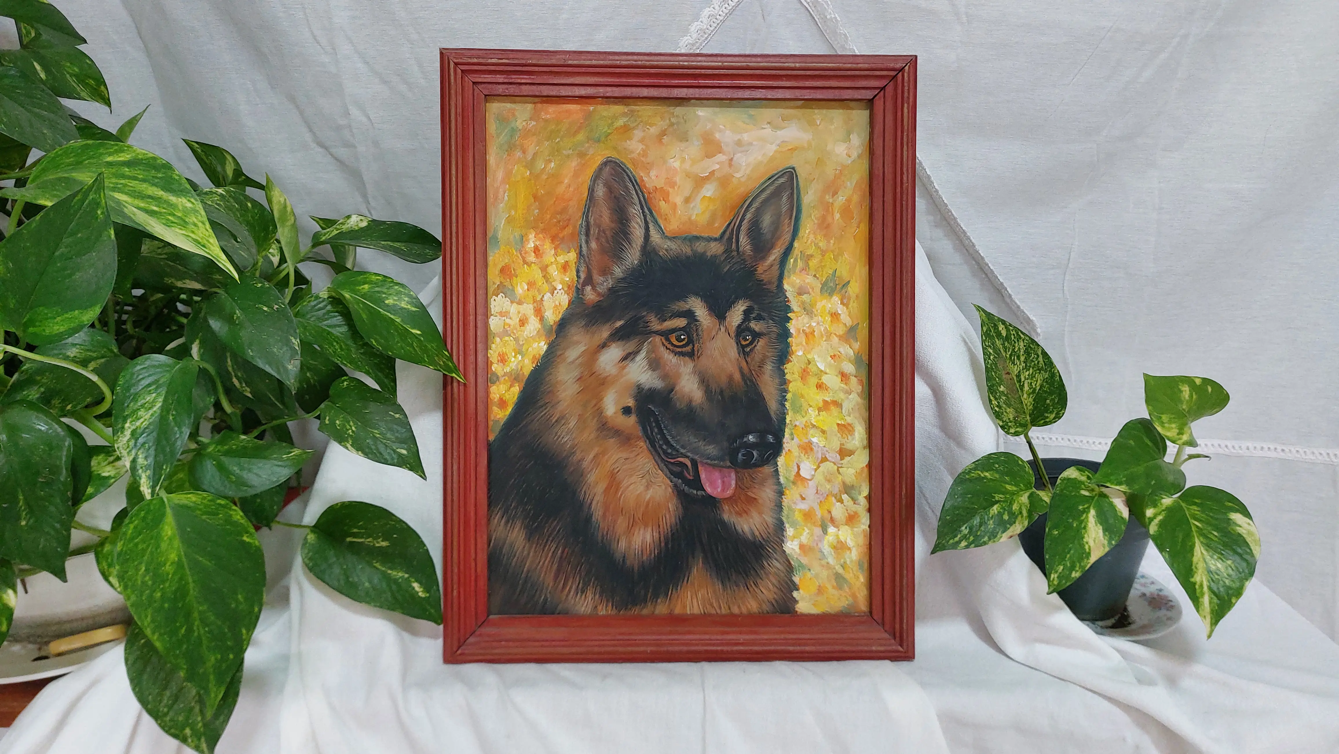 Cuadro Andy (perro ovejero alemán)